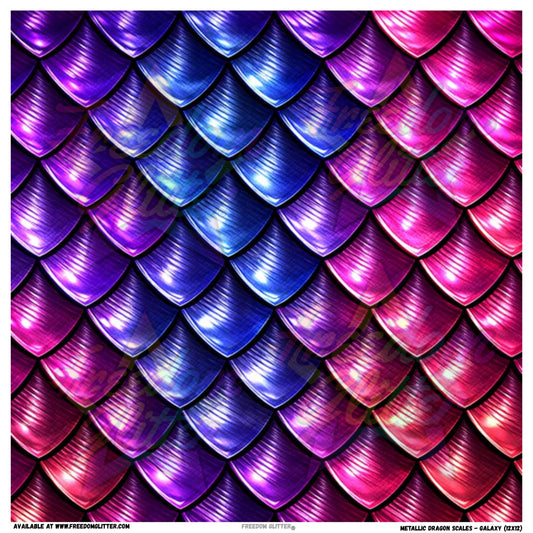 Metallic Dragon Scales - Galaxy (Printed Vinyl)