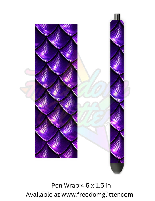 Metallic Dragon Scales - Purple (Printed Vinyl)