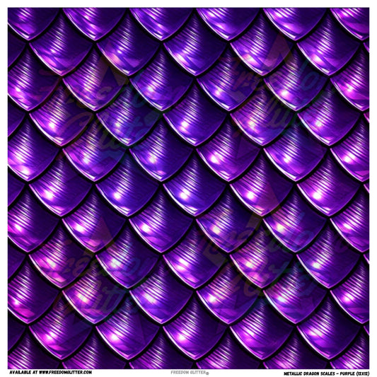 Metallic Dragon Scales - Purple (Printed Vinyl)