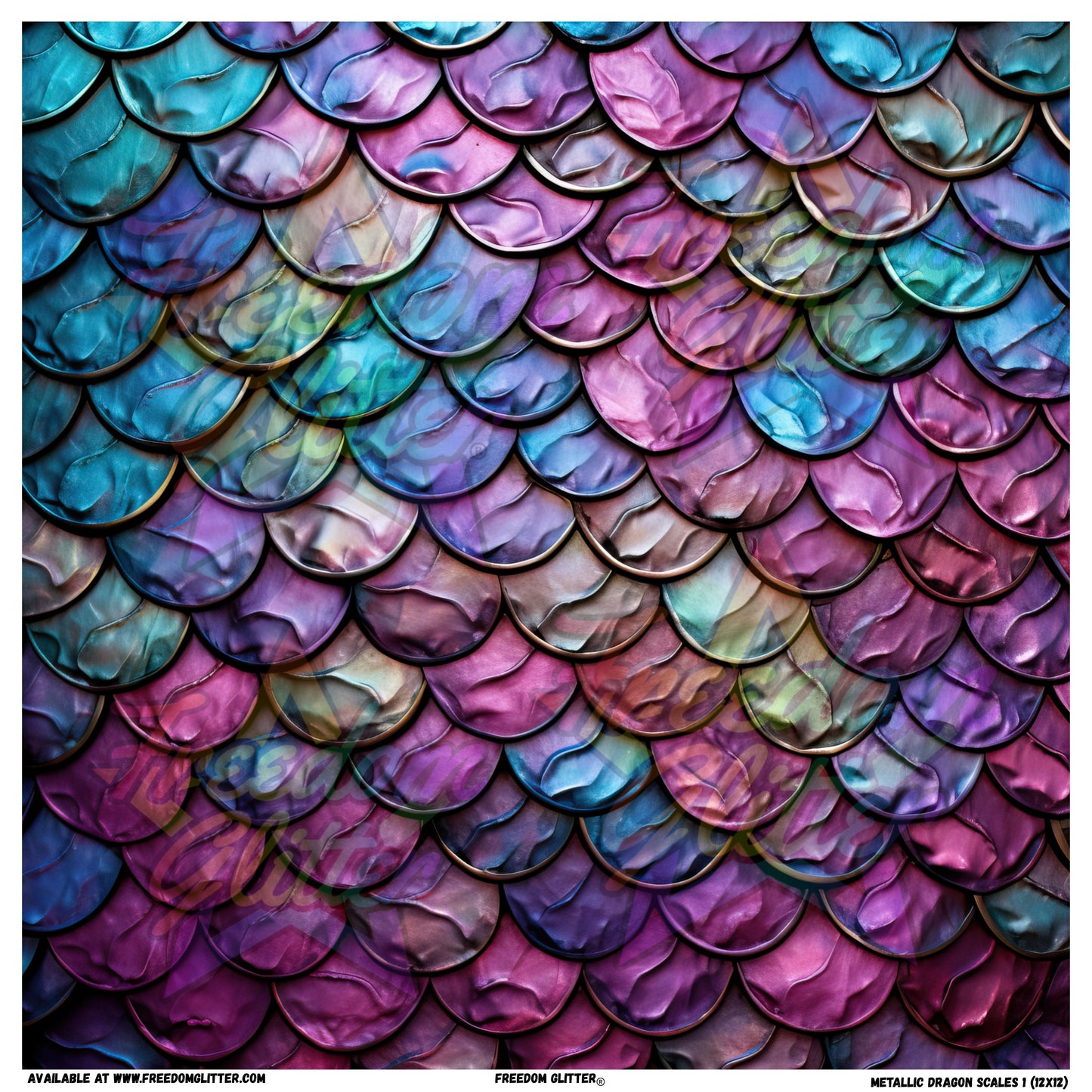 Metallic Dragon Scales 1 (Printed Vinyl)