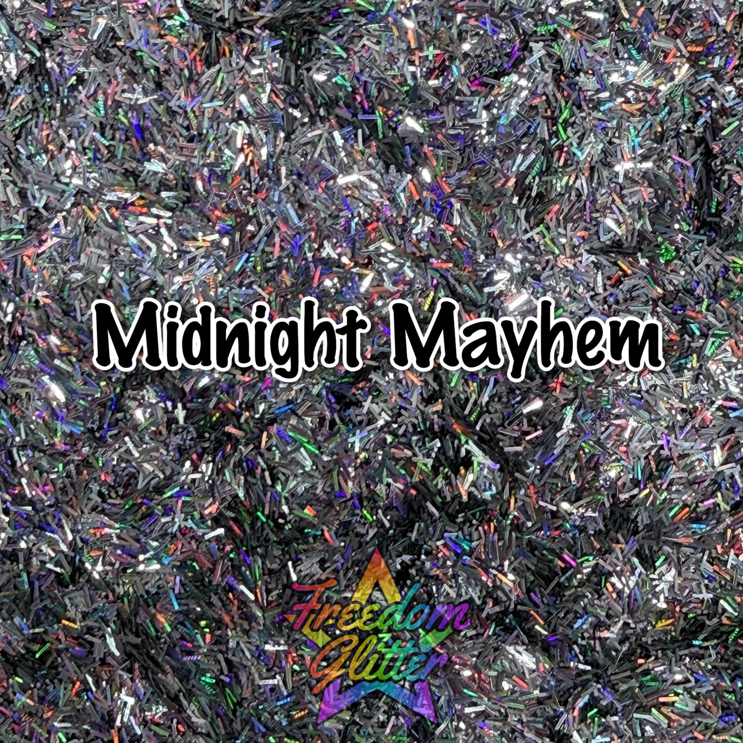 Midnight Mayhem (Holographic Tinsel Glitter)