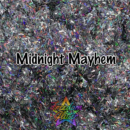 Midnight Mayhem (Holographic Tinsel Glitter)