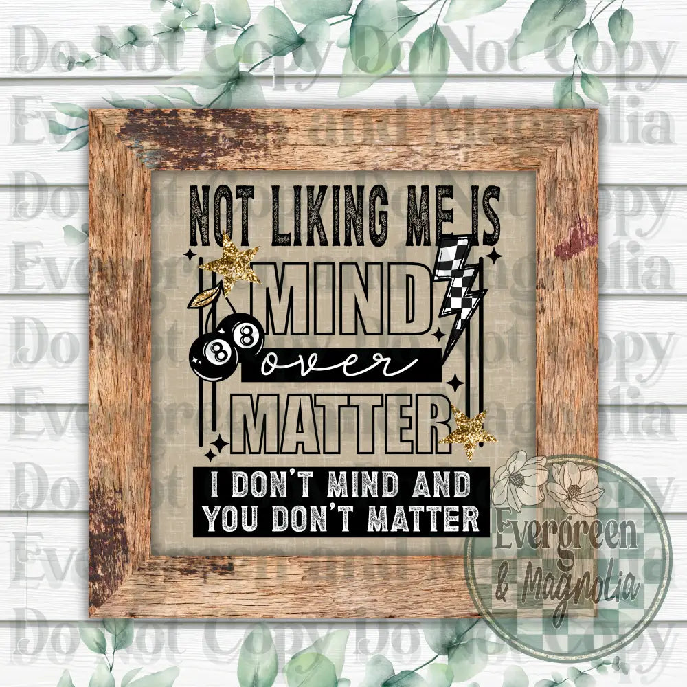 Mind Over Matter (Black)