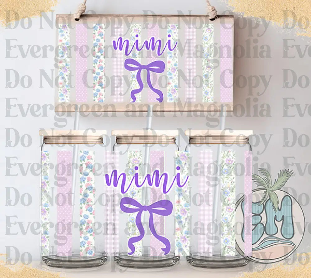 Mimi vintage stripes purple