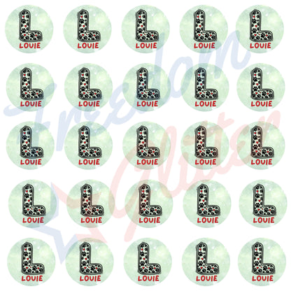 Customized Christmas Pet Gift Tags - Doodle Paw Prints