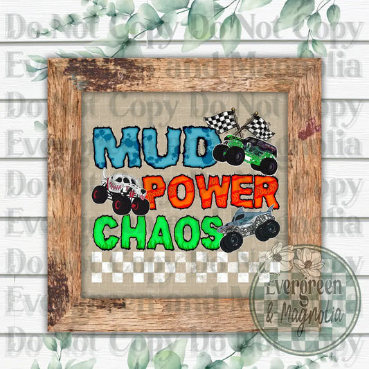 Mud power chaos (white)