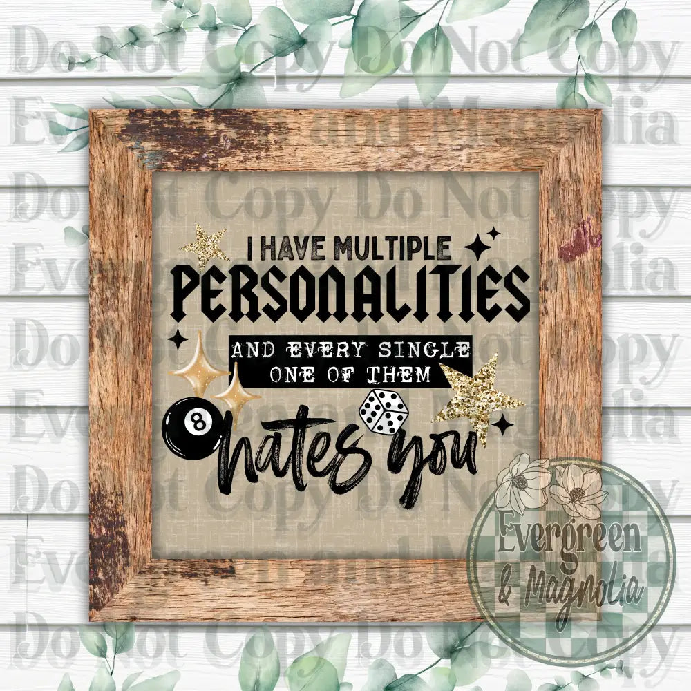 Multiple personalities (black)