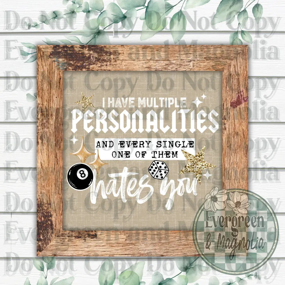 Multiple personalities (white)