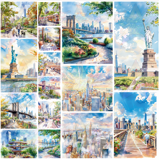 Mixed Image Sheet - NYC (Printed Vinyl)