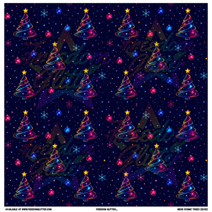 Neon Cosmic Trees (Printed Vinyl)