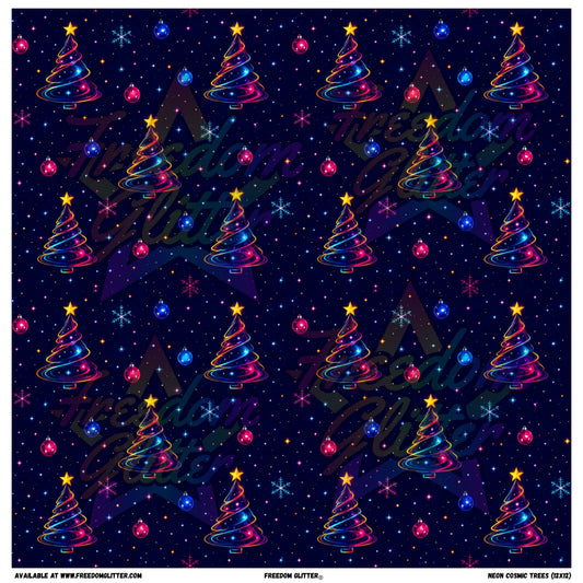 Neon Cosmic Trees (Printed Vinyl)