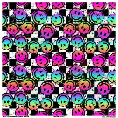 Neon Retro Grunge 1 (Printed Vinyl)