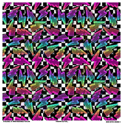 Neon Retro Grunge 2 (Printed Vinyl)