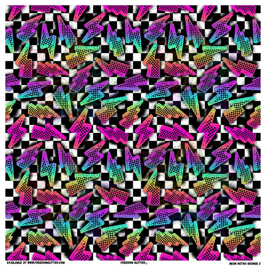 Neon Retro Grunge 2 (Printed Vinyl)