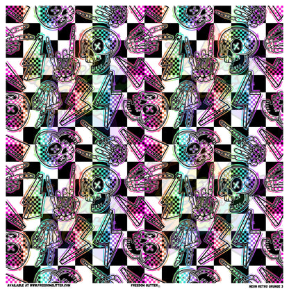 Neon Retro Grunge 3 (Printed Vinyl)