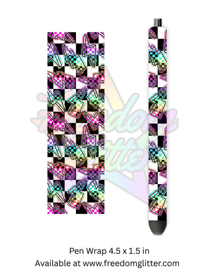 Neon Retro Grunge 4 (Printed Vinyl)