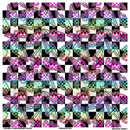 Neon Retro Grunge 4 (Printed Vinyl)
