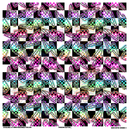 Neon Retro Grunge 4 (Printed Vinyl)