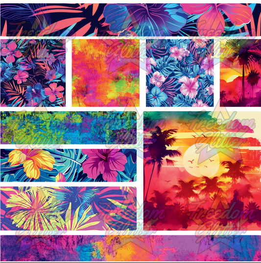 Mixed Image Sheet - Neon Summer 1 (Printed Vinyl)