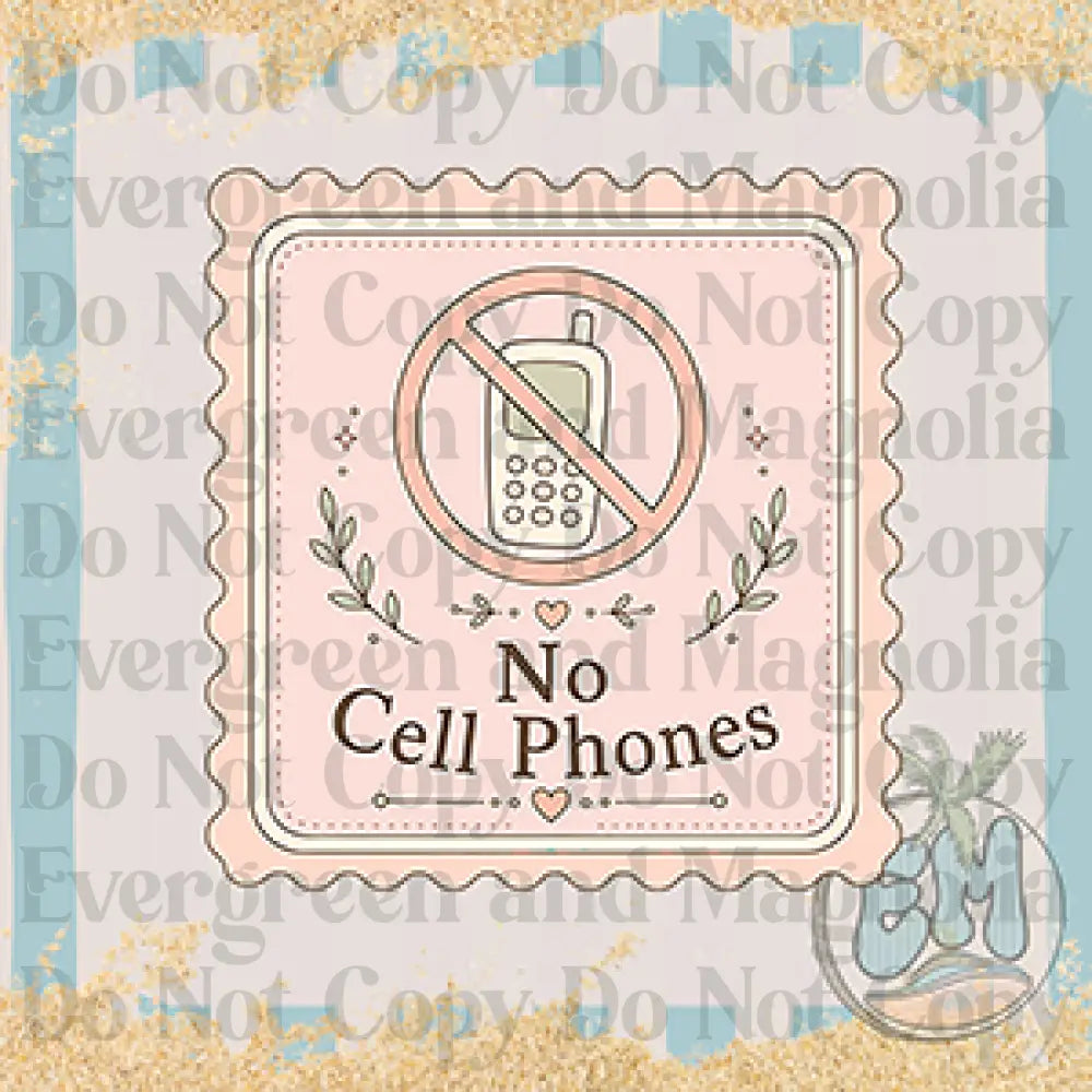 No cell phones rule