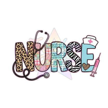 Nurse - Nurse 2 2" Badge Reel Acrylic Blank