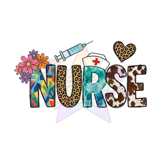 Nurse - Nurse 4 2" Badge Reel Acrylic Blank