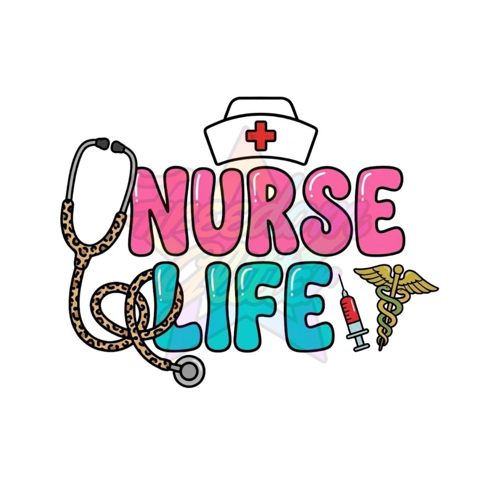 Nurse - Nurse Life 2 2" Badge Reel Acrylic Blank
