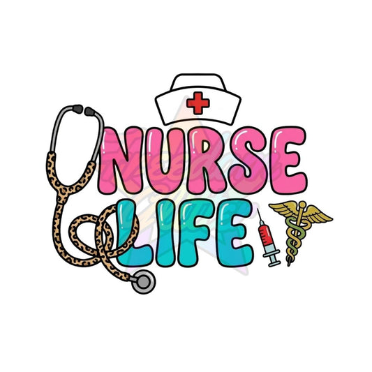 Nurse - Nurse Life 2 2" Badge Reel Acrylic Blank
