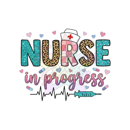 Nurse - Nurse in Progress 2" Badge Reel Acrylic Blank