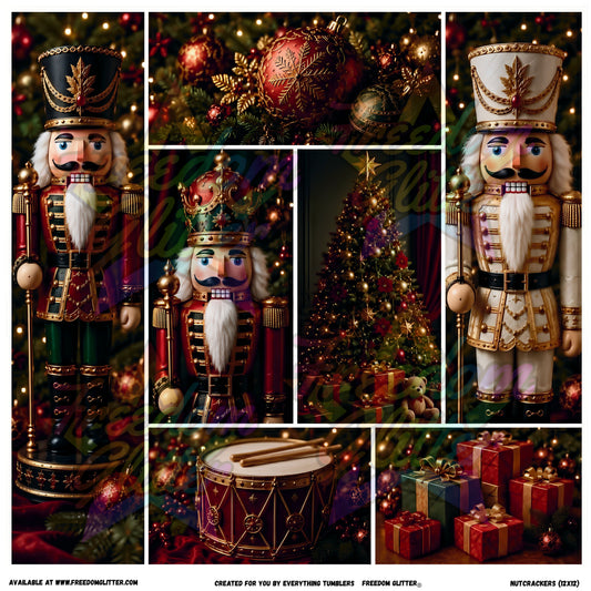 Mixed Image Sheet - Nutcrackers (Printed Vinyl)