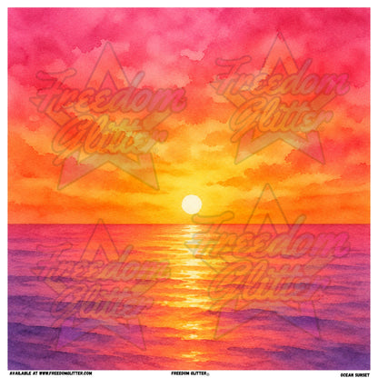 Ocean Sunset (Printed Vinyl)