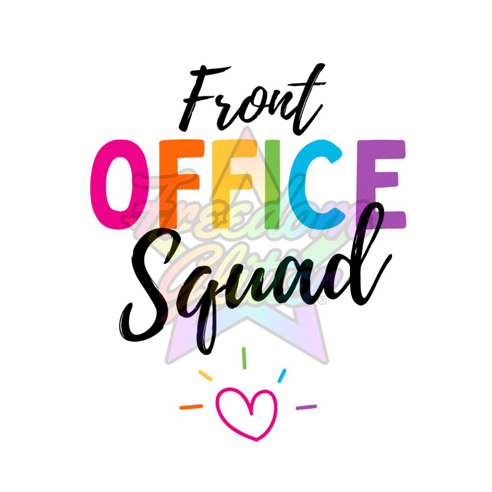 Office Staff - Front Office Squad 2" Badge Reel Acrylic Blank