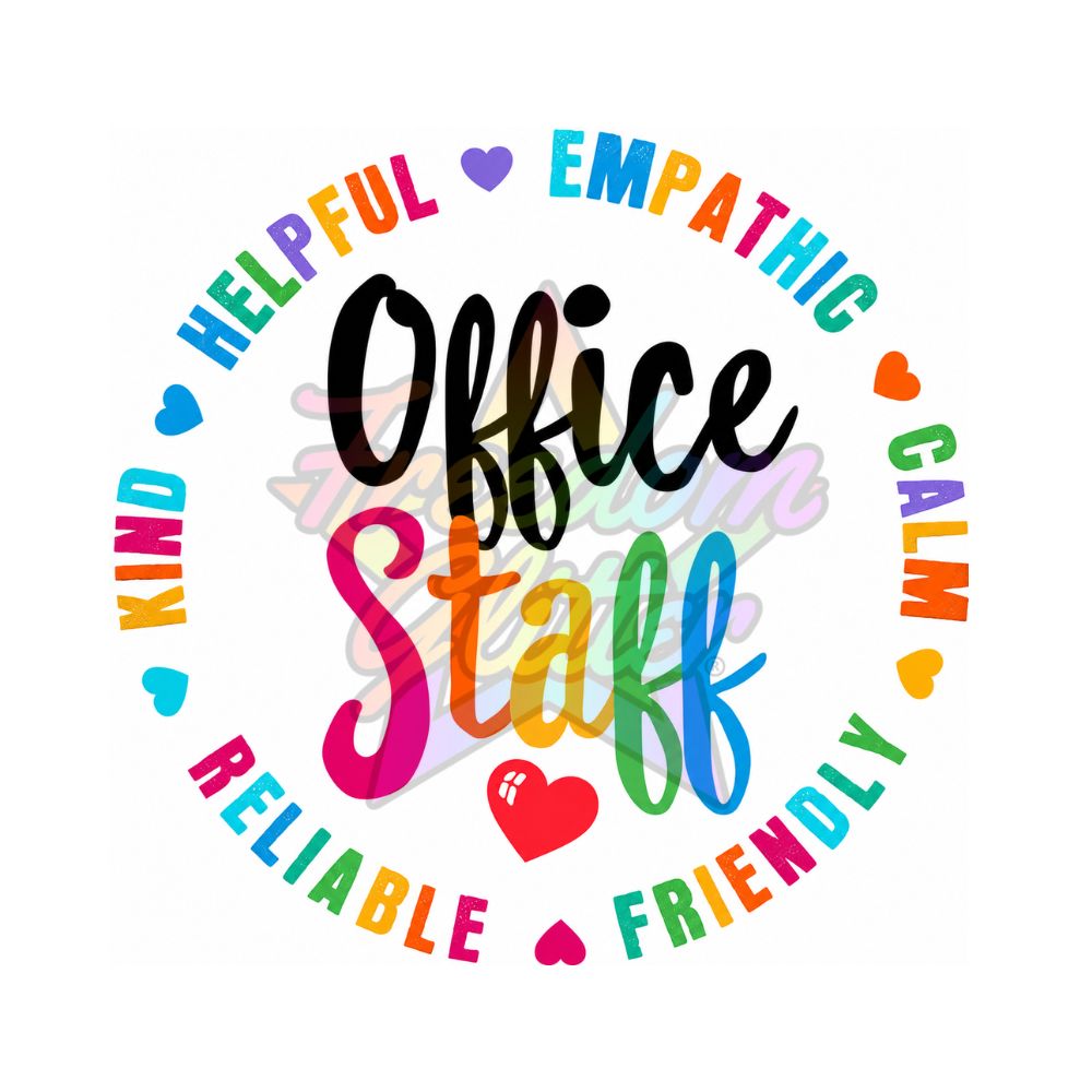 Office Staff - Office Staff 1 2" Badge Reel Acrylic Blank
