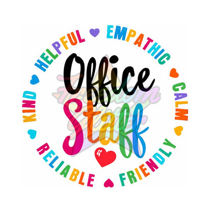 Office Staff - Office Staff 1 2" Badge Reel Acrylic Blank