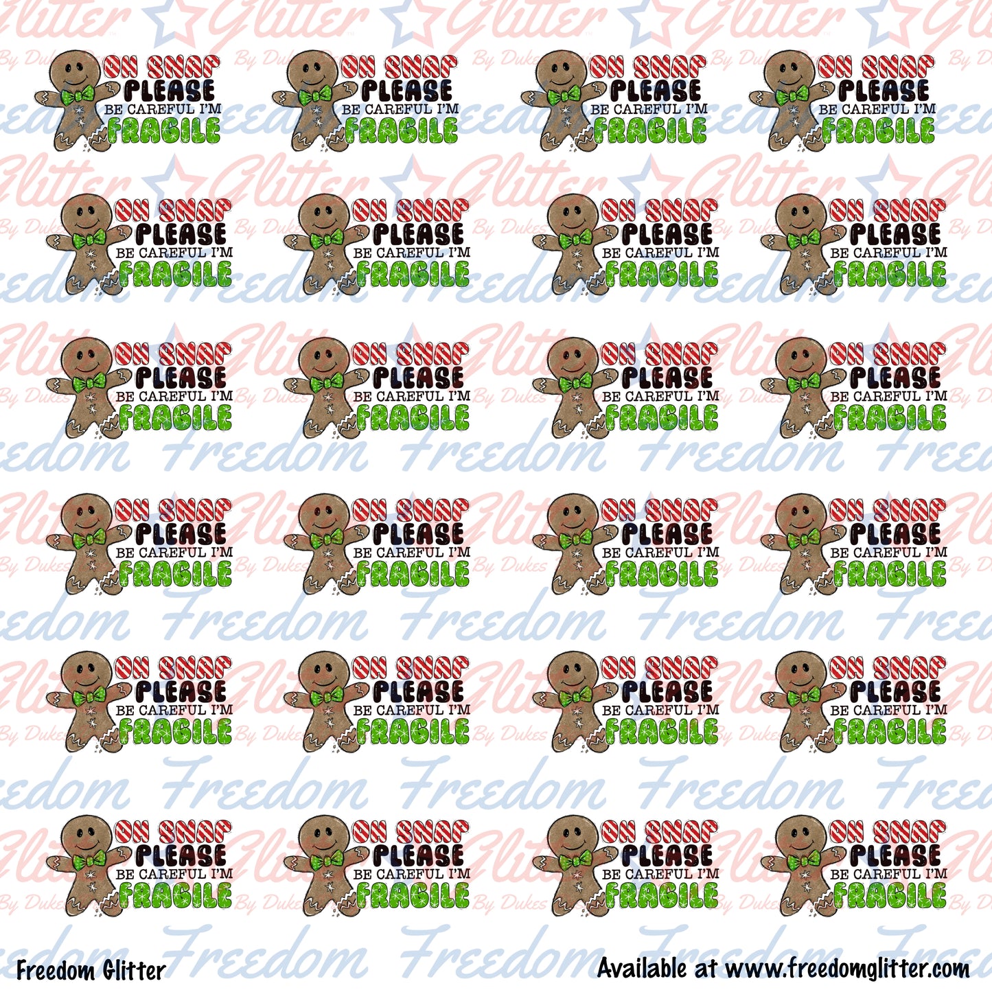 Oh Snap - Holiday Fragile Stickers