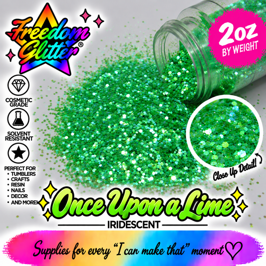 Once Upon A Lime (Iridescent Glitter)