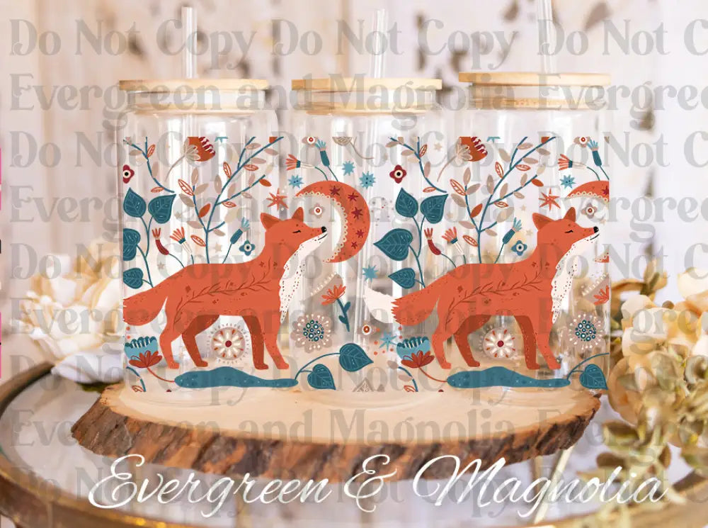 Orange-teal fox