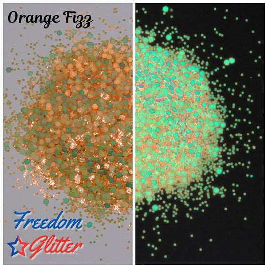 Orange Fizz (Glow Glitter)