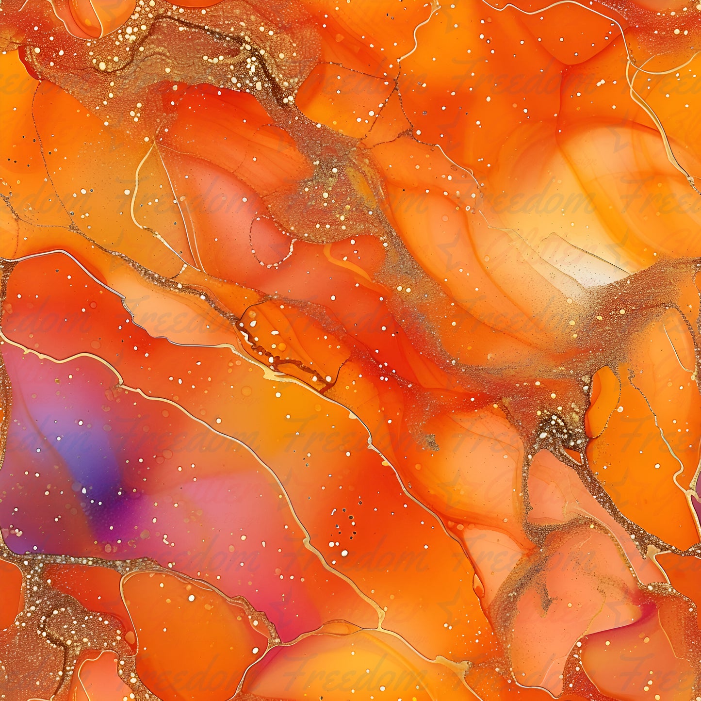 Orange Marble 5 (Printed Vinyl)