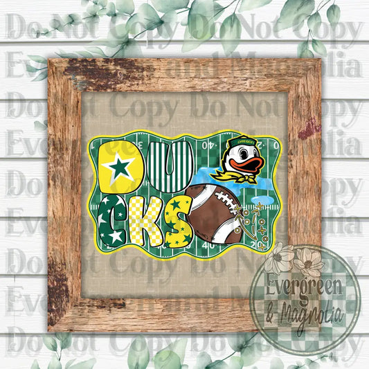 Oregon Ducks Football Framed