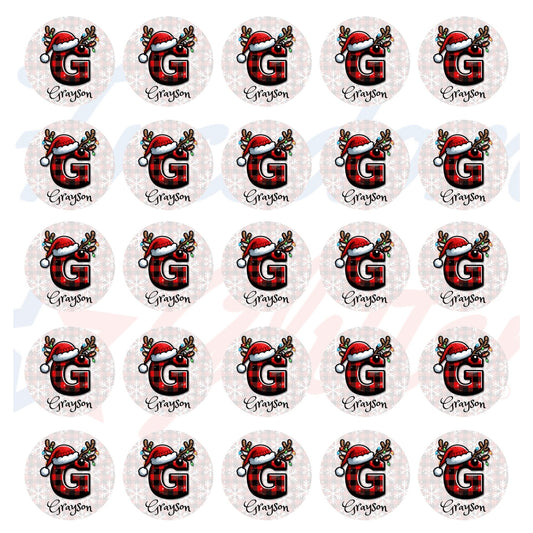 Customized Christmas Gift Tags - Plaid