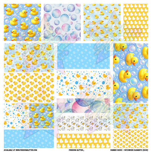Patchwork Elements - Rubber Duckies (Printed Vinyl)