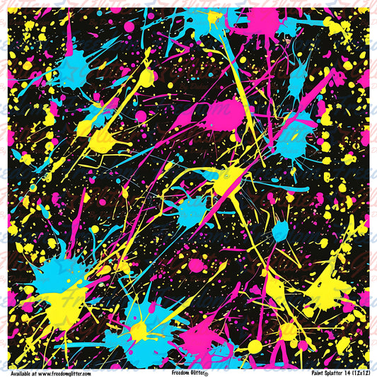 Paint Splatter 14 (Printed Vinyl)