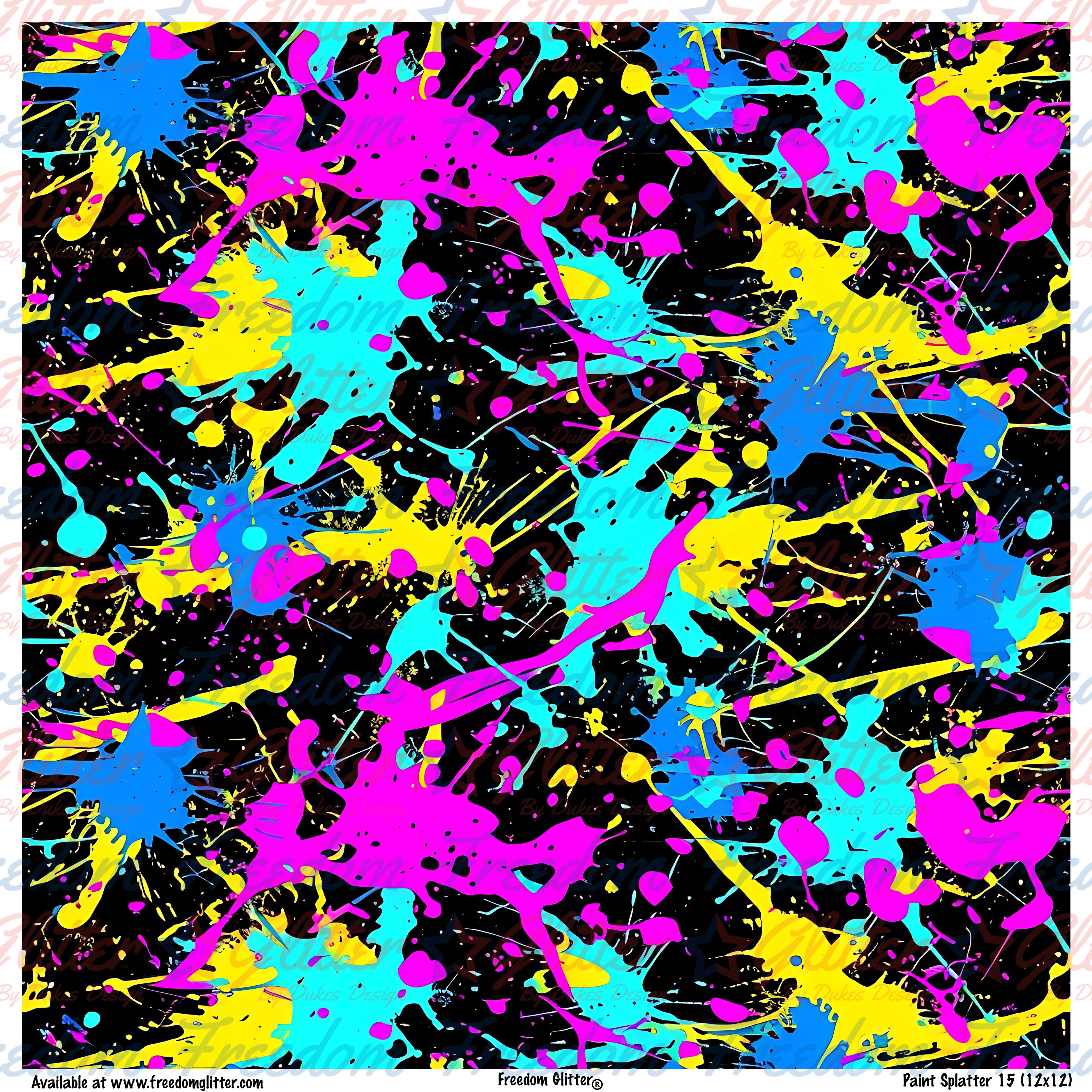 Pait Splaters Paint Splatter 15 (Printed Vinyl) – Freedom Glitter