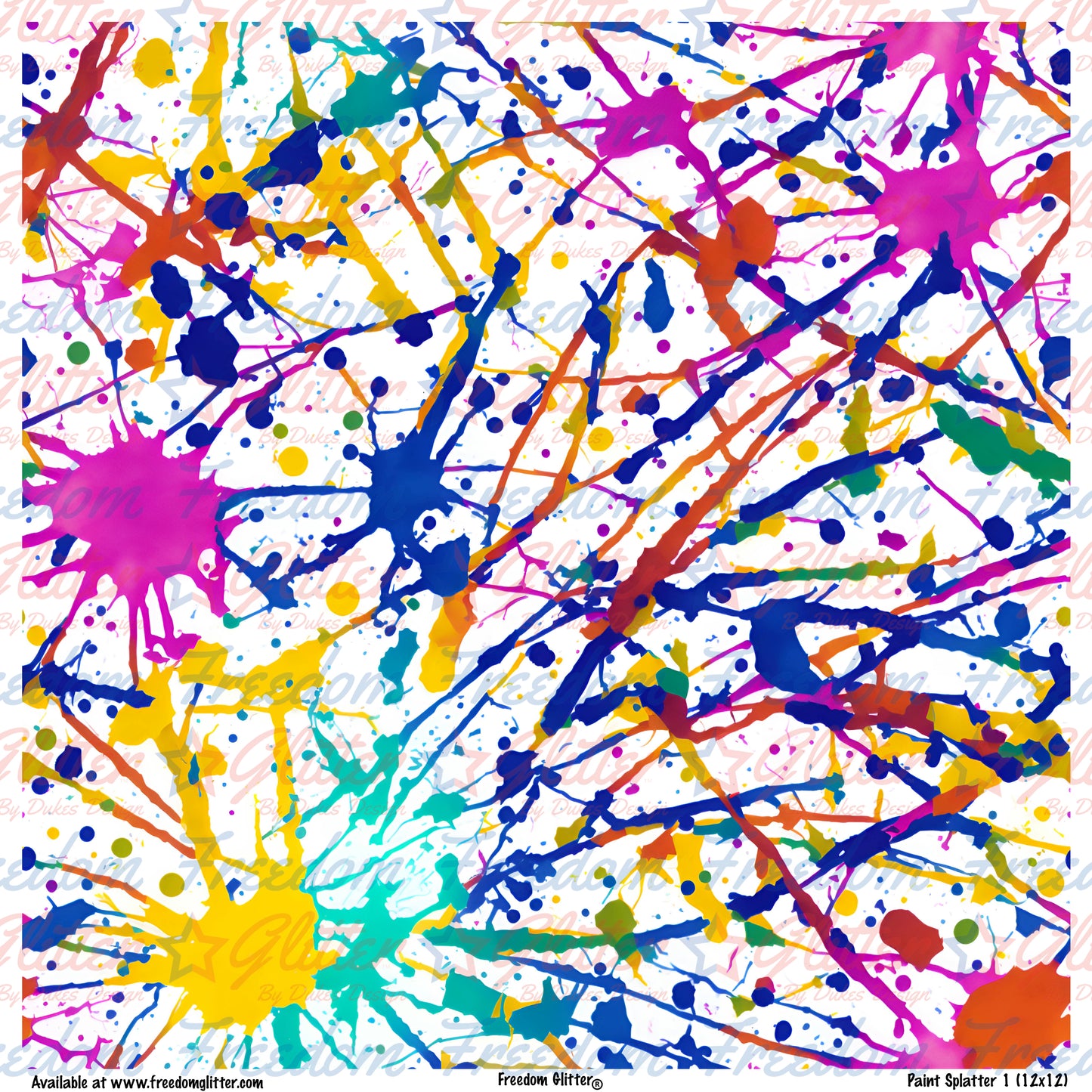 Paint Splatter 1 (Printed VInyl)