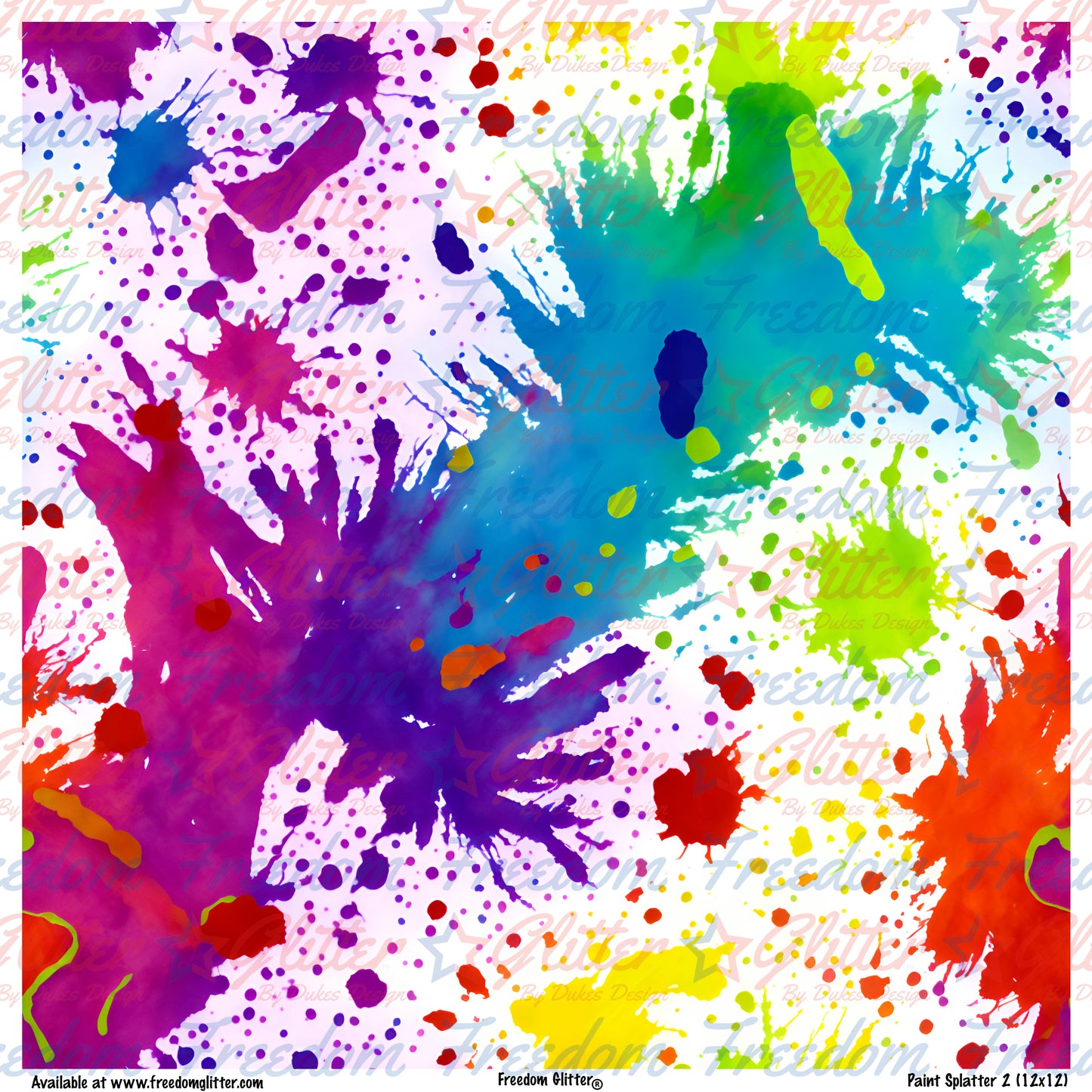 Paint Splatter 2 (Printed Vinyl)