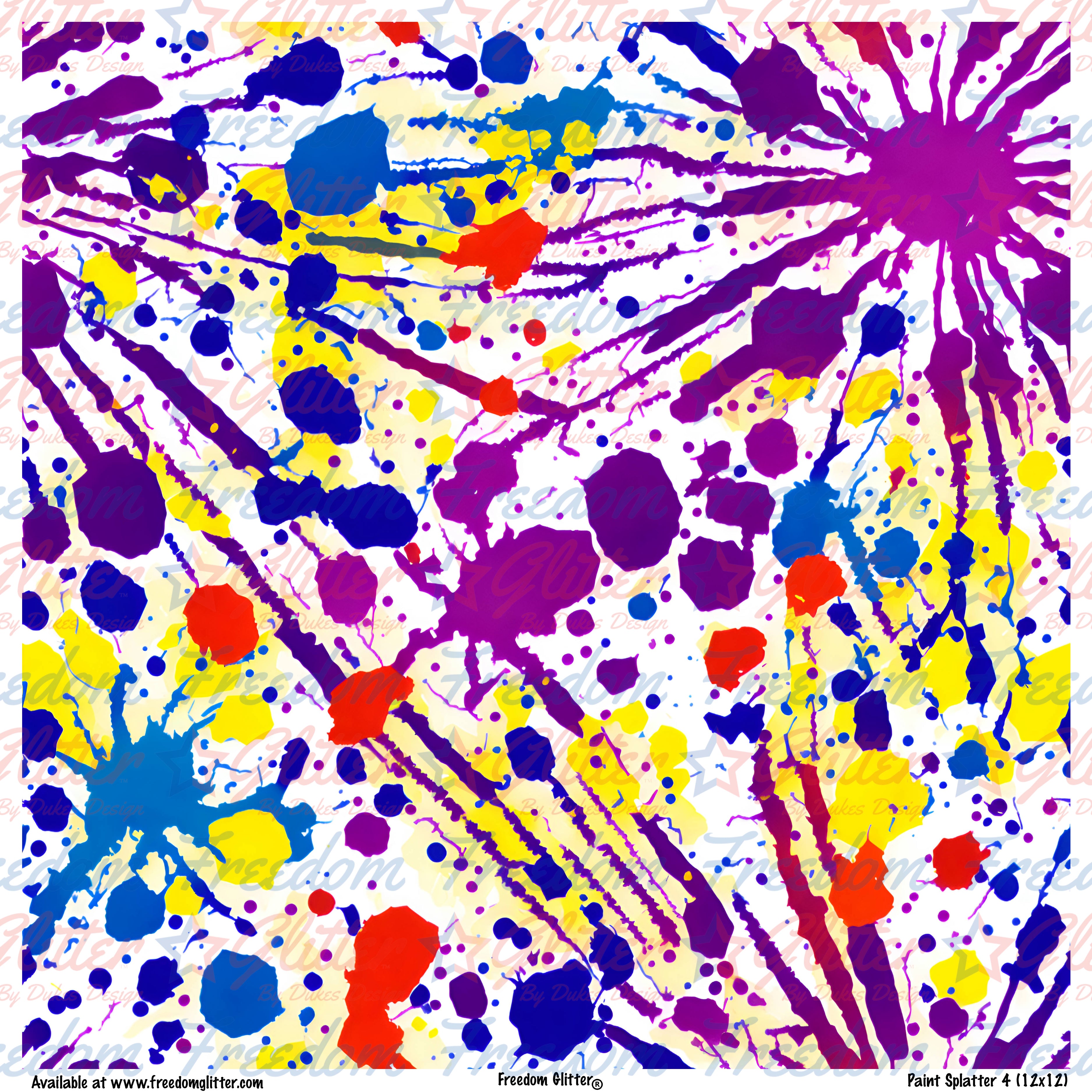 Splatter Pattern Linoleum Paint Splatter 4 (Printed Vinyl) – Freedom Glitter