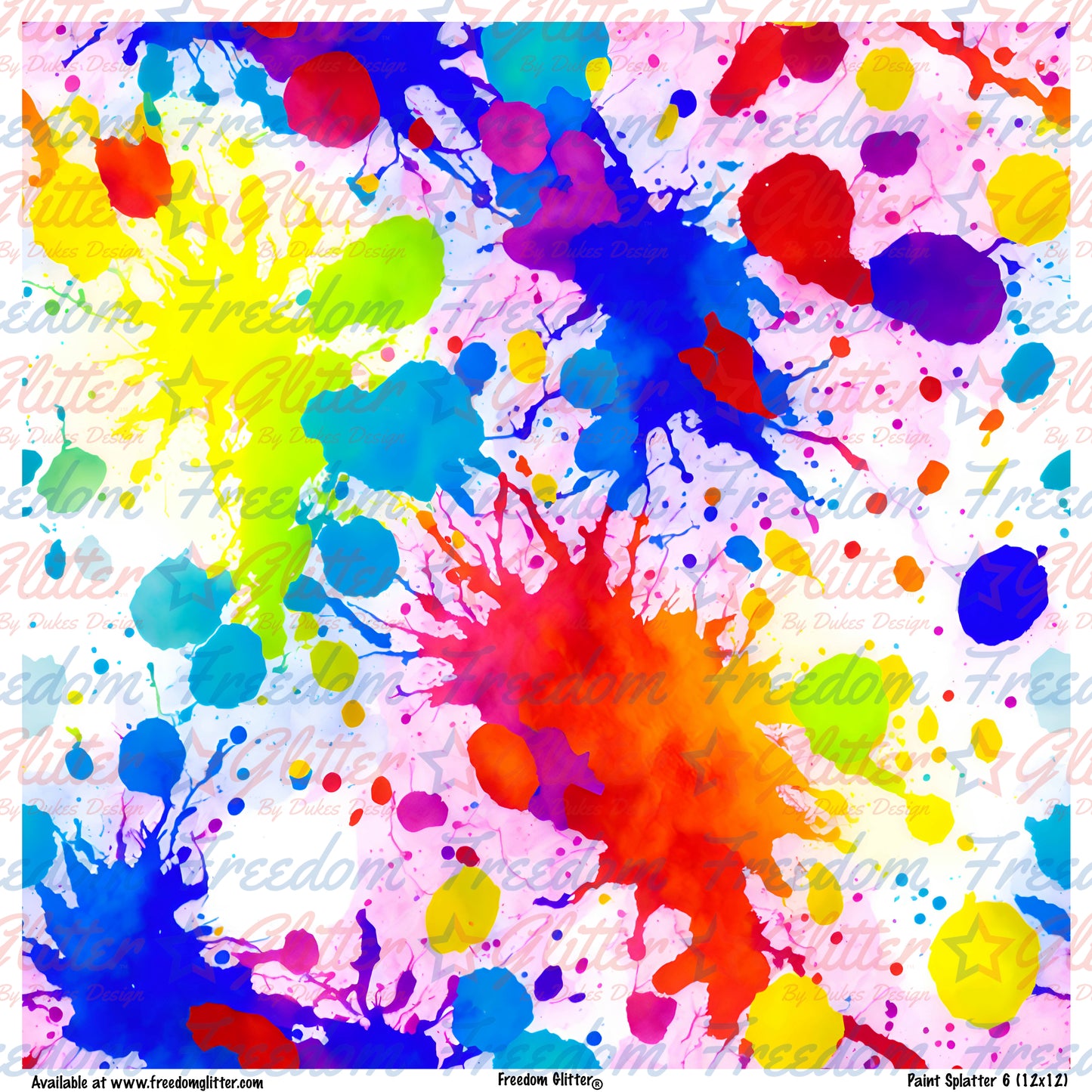 Paint Splatter 6 (Printed Vinyl)