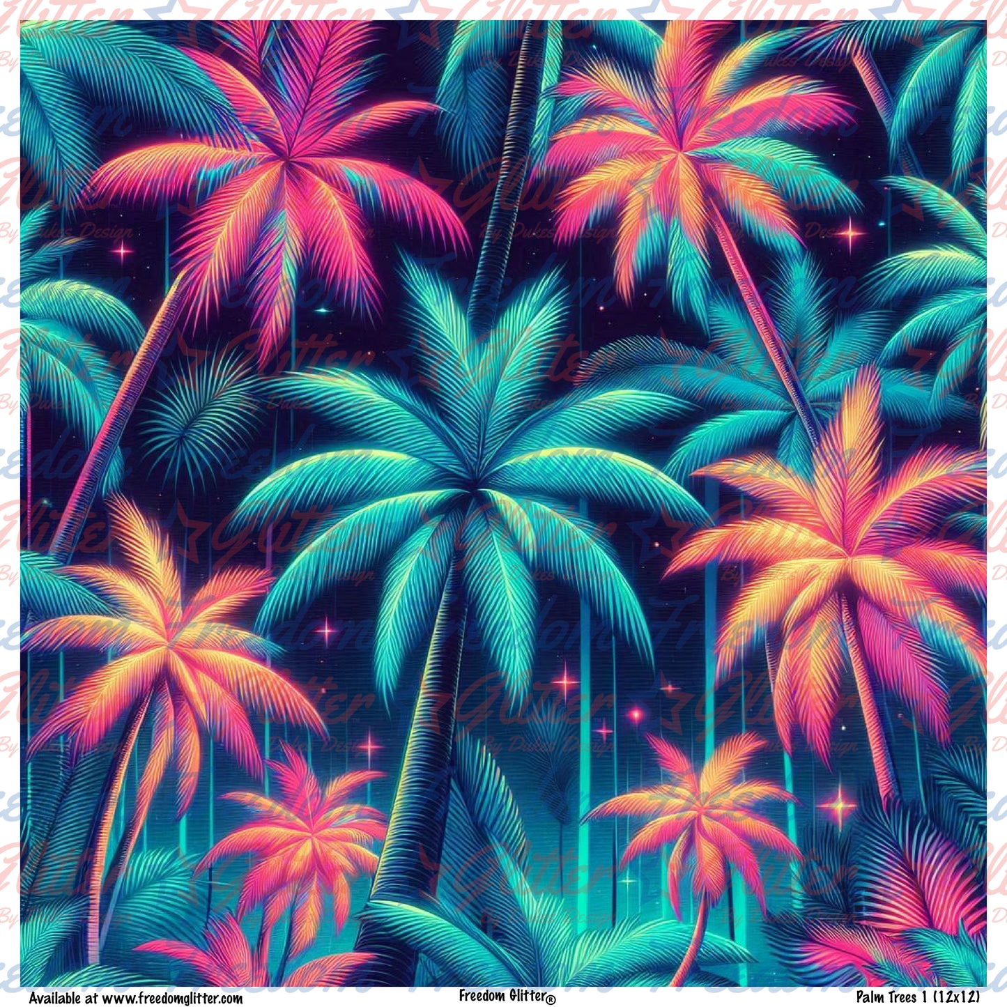 Palm Trees 1 (Printed Vinyl)