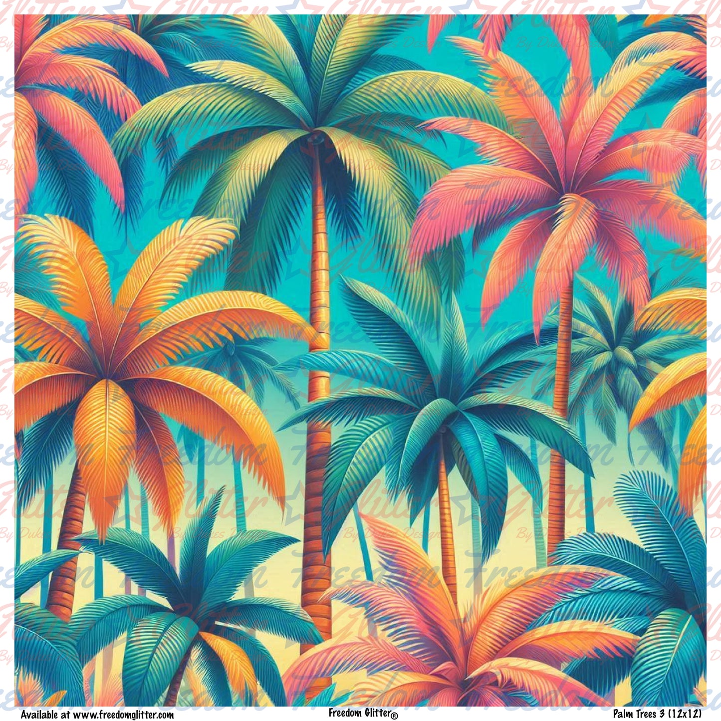 Palm Trees 3 (Printed Vinyl)